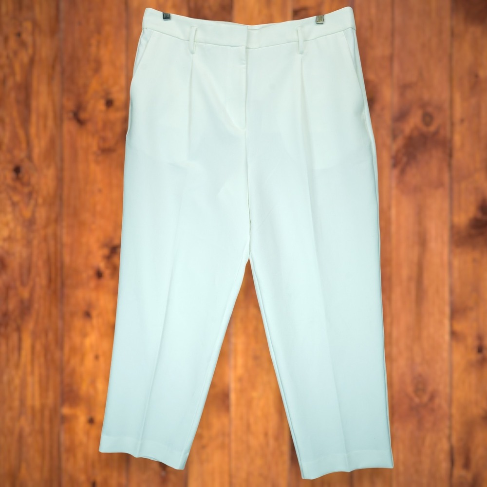 NWT ANN TAYLOR WINTER WHITE SOPHIA STRAIGHT PANTS SIZE 14‎ MSRP $109